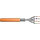 Digitus Professional Cat.7 S/FTP Verlegekabel simplex, Dca orange, 500 Meter Trommel