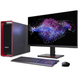 Lenovo ThinkStation P8 (30HH009UGE), PC-System schwarz/rot, Windows 11 Pro