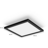 Philips HUE White Ambiance Aurelle quadratische Panelleuchte, LED-Leuchte schwarz, inkl. Dimmschalter