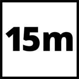 EINHELL Gewebeschlauch 4138200, Druckluftschlauch weiß, 15 Meter