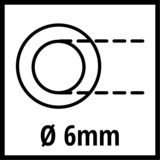 EINHELL Gewebeschlauch 4138200, Druckluftschlauch weiß, 15 Meter
