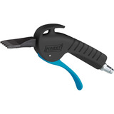 Hazet Ausblaspistole (9040P-5), Ausblas-Werkzeug schwarz/blau, mit breiter Flachdüse, geräuscharm