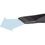 Hazet Ausblaspistole (9040P-5), Ausblas-Werkzeug schwarz/blau, mit breiter Flachdüse, geräuscharm