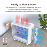 Montech X5M , Tower-Gehäuse weiß, Tempered Glass