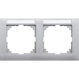 Merten Rahmen 2-fach aluminium MEG4021-3660 aluminium, Retail