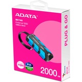 ADATA SC740 External SSD 2 TB, Externe SSD schwarz/blau, USB-C 3.2 Gen 2 (10 Gbit/s)