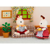 EPOCH Sylvanian Families - Schokoladenhasen Vater Wohnzimmer Set, Konstruktionsspielzeug 