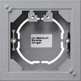 Gira Aufputz Rahmen einfach flache Bauweise System 55, Gehäuse aluminium, Retail