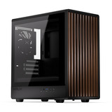 Krux Helio, Tower-Gehäuse schwarz/holz, Tempered Glass