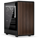 Krux Helio, Tower-Gehäuse schwarz/holz, Tempered Glass