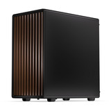 Krux Helio, Tower-Gehäuse schwarz/holz, Tempered Glass