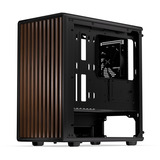 Krux Helio, Tower-Gehäuse schwarz/holz, Tempered Glass