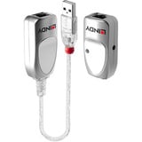 Lindy USB 1.1 Cat.6 Extender, USB-Extender silber, 50m