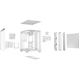be quiet! Light Base 500 LX, Tower-Gehäuse weiß, Tempered Glass x 2