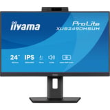iiyama ProLite XUB2490HSUH-B2, LED-Monitor 60.5 cm (24 Zoll), schwarz (matt), FullHD, IPS, Webcam, Mikrofon, USB-Hub, 100Hz Panel