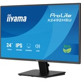 iiyama Prolite X2492HSU-B1, LED-Monitor 60.5 cm (24 Zoll), schwarz (matt), FullHD, IPS, HDMI, DP, USB-Hub, 120Hz Panel