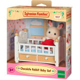 EPOCH Sylvanian Families - Schokoladenhasen Baby mit Babybett, Konstruktionsspielzeug 