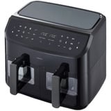 Medion Doppel Heißluftfritteuse Life P20 MD11760 XXL schwarz, 2.600 Watt, 2 Körbe je 4,35 Liter