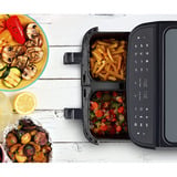 Medion Doppel Heißluftfritteuse Life P20 MD11760 XXL schwarz, 2.600 Watt, 2 Körbe je 4,35 Liter