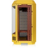 Thermaltake The Tower 250 Butter Caramel, Tower-Gehäuse gelb, Tempered Glass