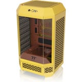 Thermaltake The Tower 250 Butter Caramel, Tower-Gehäuse gelb, Tempered Glass