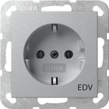 Gira GIRA Steckdose Aufdruck EDV Alu 445826 aluminium, Retail