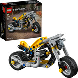 LEGO 42225 Technic Gelbes Motorrad, Konstruktionsspielzeug 