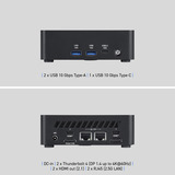 MSI Cubi NUC AI 1UMG-072XAT, Mini-PC schwarz, ohne Betriebssystem