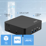 MSI Cubi NUC AI 1UMG-072XAT, Mini-PC schwarz, ohne Betriebssystem