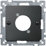 Merten Zentralplatte für Audio-Steckverbinder XLR anthrazit, Retail