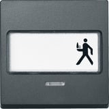 Merten Wippe Kontrast Fenster mit Schriftfeld anthrazit, Retail