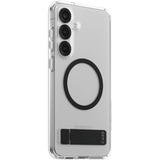 PanzerGlass Kickstand Case, Handyhülle transparent/schwarz, Samsung Galaxy S25+, QI-kompatibel