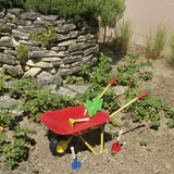 Theo Klein Kinderschubkarre, Gartenspielgerät mit Zubehör, Metall