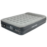 High Peak Smooth Comfort Double 40051, Camping-Luftmatratze hellgrau/dunkelgrau, 200 x 128cm