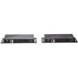 Lindy Fibre Optic HDMI Extender, HDMI Verlängerung schwarz, 300m, 18G, IR