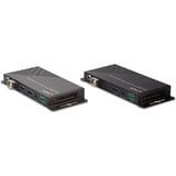Lindy Fibre Optic HDMI Extender, HDMI Verlängerung schwarz, 300m, 18G, IR