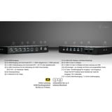 i-tec USB-C KVM Docking Station, Dockingstation schwarz, für Drei Ausgangsgeräte, Zwei Displays, Power Delivery