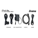 iiyama ProLite T1721MSC-B3, LED-Monitor 43 cm (17 Zoll), schwarz (matt), SXGA, TN, Touchscreen