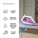 Braun TexStyle 5 SI 5225 PU, Dampfbügeleisen violett/weiß