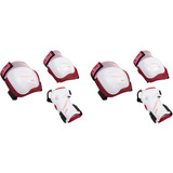 HUDORA Biomechanisches Protektoren Set Comfort pink/weiß, Größe M