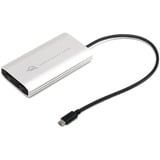OWC Adapter Thunderbolt 3 > Dual HDMI 4K silber/schwarz, 26cm, mit DisplayLink