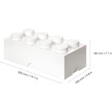 Room Copenhagen LEGO Storage Brick 8 weiß, Aufbewahrungsbox weiß