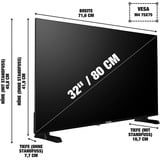 Telefunken XH32P900S, LED-Fernseher 80 cm (32 Zoll), schwarz, WUXGA, Triple Tuner, Mediaplayer
