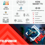 Telefunken XH32P900S, LED-Fernseher 80 cm (32 Zoll), schwarz, WUXGA, Triple Tuner, Mediaplayer