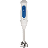 Braun Stabmixer MultiQuick 3 MQ30202M weiß/blau, 900 Watt, mit Zerkleinerer und Schneebesen