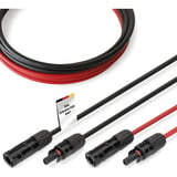 Digitus Solarkabel Verlängerung Ø 6mm² PV 1.500Volt 2x 3 Meter - 1x rot, 1x schwarz, MC4-Stecker / -Buchse