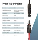 Digitus Solarkabel Verlängerung Ø 6mm² PV 1.500Volt 2x 3 Meter - 1x rot, 1x schwarz, MC4-Stecker / -Buchse