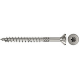 fischer Spanplattenschraube PowerFast 6,0x50 Senkkopf TX 100 Stück, mit Teilgewinde, Edelstahl A4