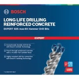 Bosch Professional EXPERT Hammerbohrer SDS-max-8X, Ø 18mm 5 Stück, Arbeitslänge 200mm