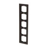 Busch-Jaeger Abdeckrahmen 5-fach, Abdeckung braun, Retail